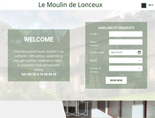 Tablet Screenshot of moulin-de-lonceux.com